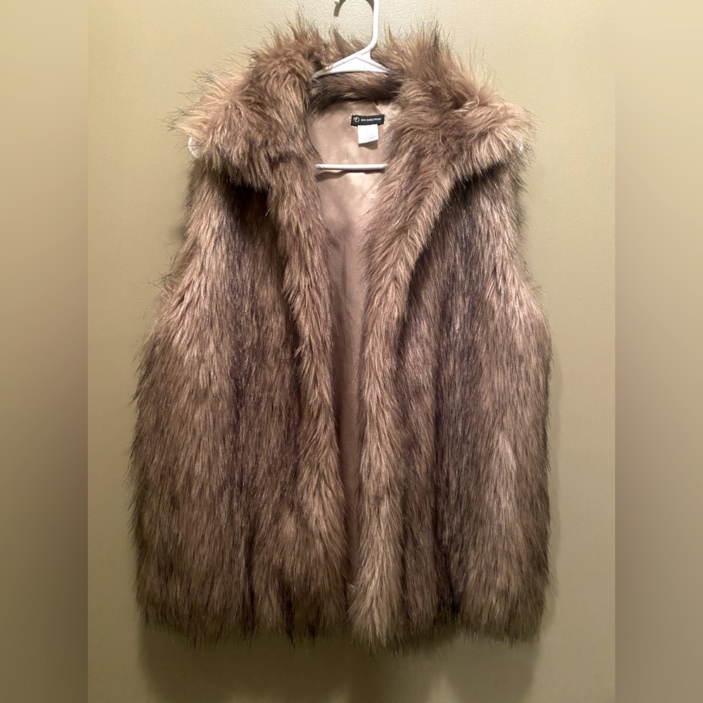 New Directions Faux Fur Vest